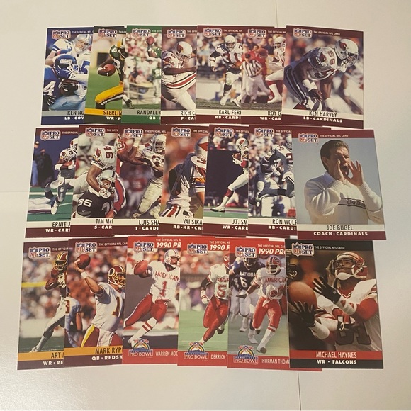 1989 - 1990  Pro Set Football Cards Lot of 82 Cards Vintage - Picture 7 of 8